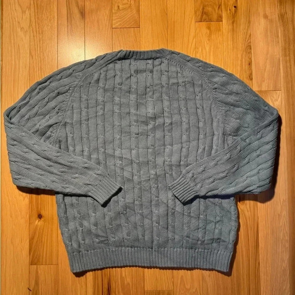 Vintage Lands End Made In USA Womens Knit Pull Over Sweater Sz L - Picture 3 of 4